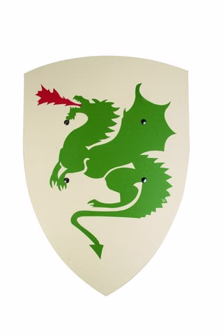 Schild mit Drache 