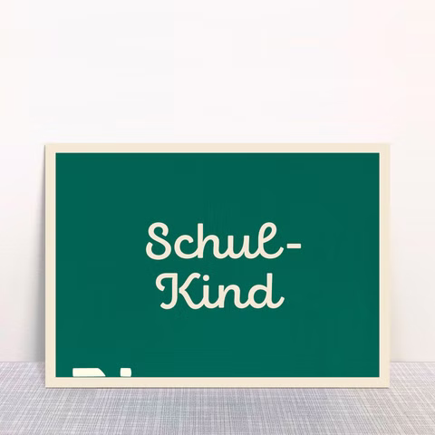 Postkarte Schulkind