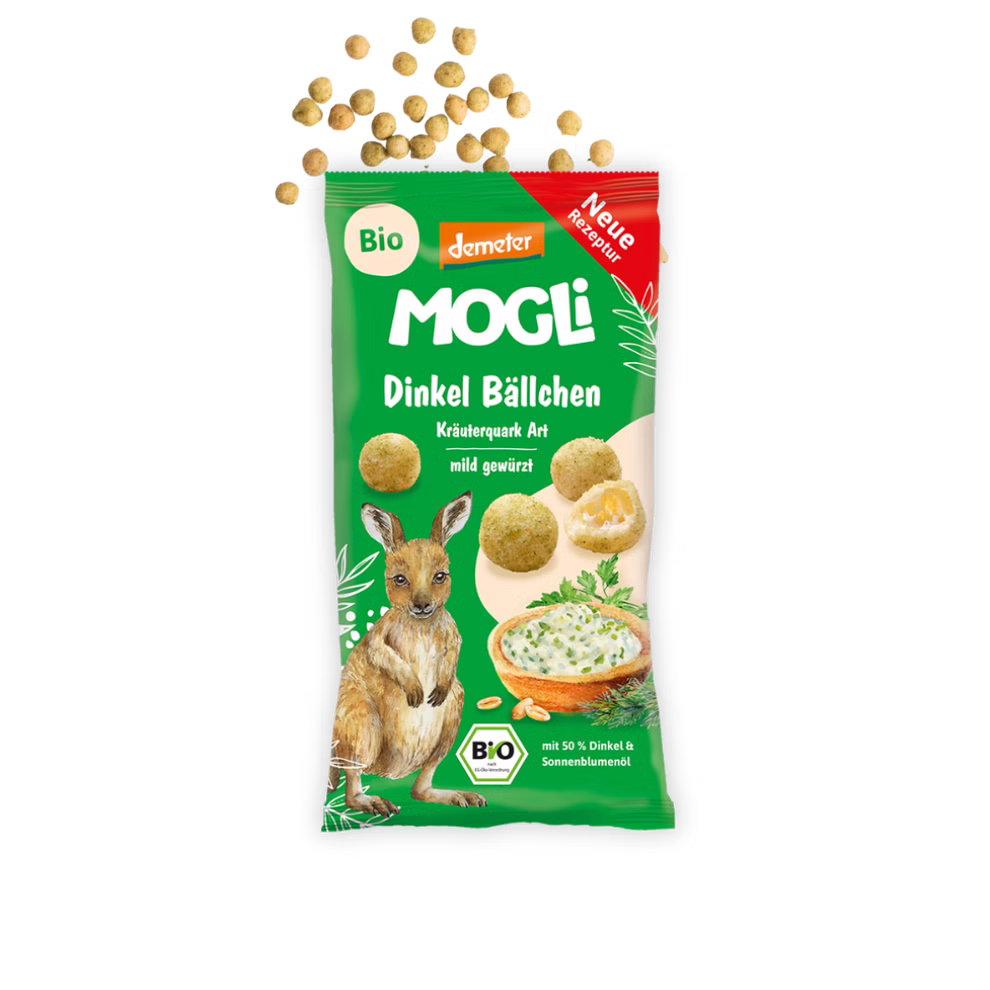 MOGLi Dinkel Bällchen Kräuterquark MOGLi Dinkel Bällchen Kräuterquark