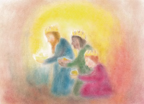 Kunstkarte Heilige Drei Könige