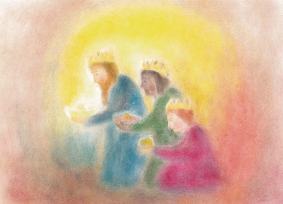 Kunstkarte Heilige Drei Könige Kunstkarte Heilige Drei Könige