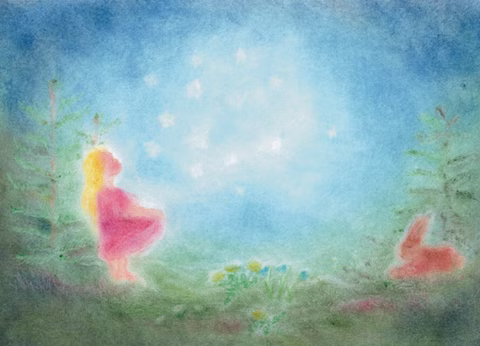 Kunstkarte Sterntaler