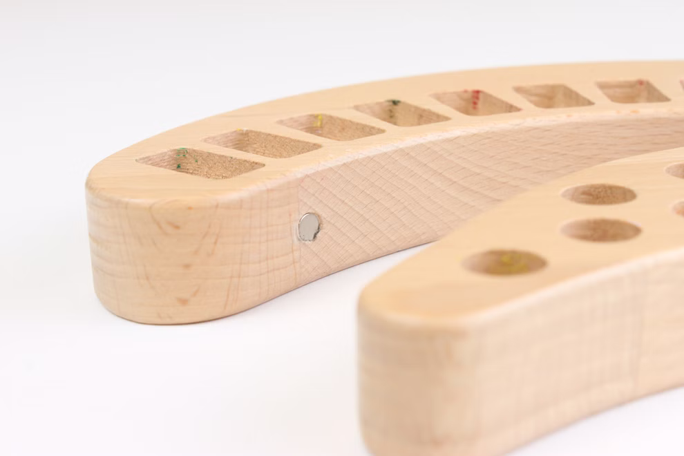 Holzhalter für Wachsmalblöcke Holzhalter für Wachsmalblöcke