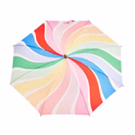 Kinderregenschirm Regenbogenstreifen