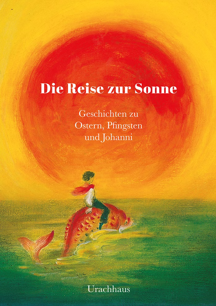 Die Reise zur Sonne Ein gebundenes Buch mit dem Titel Die Reise zur Sonne, zeigt einen Jungen der auf einem Wal reitet.