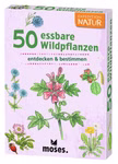 Kartenset Expedition Natur mit 50 essbaren Wildpflanzen und illustrierten Bestimmungskarten für unterwegs.