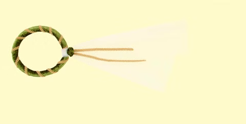 Kranz Isabella grün mit Schleier