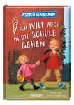Mini-Buch „Ich will auch in die Schule gehen“ mit farbiger Illustration von Kindern im Schulalltag für die Schultüte.