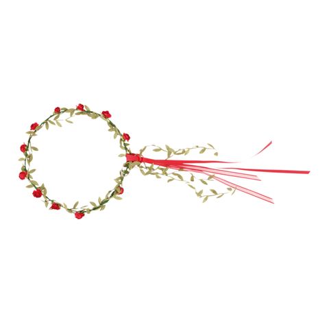 Wreath with red florets