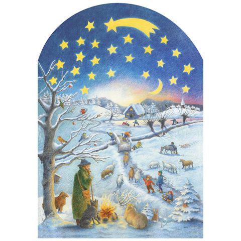 Advent calendar: Winter scene