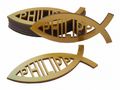 Streudeko 10 Acrylfische Fisch MIT NAMEN Gold Kommunion Konfirmation Taufe Tischdeko  1