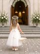 SET Streukörbchen Hochzeit Blumenkinder – Blumenkörbchen Creme mit Henkel 2 Stück 2