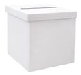 Briefbox Kartenbox Hochzeit Kommunion Geldgeschenke Basteln Weiß 1