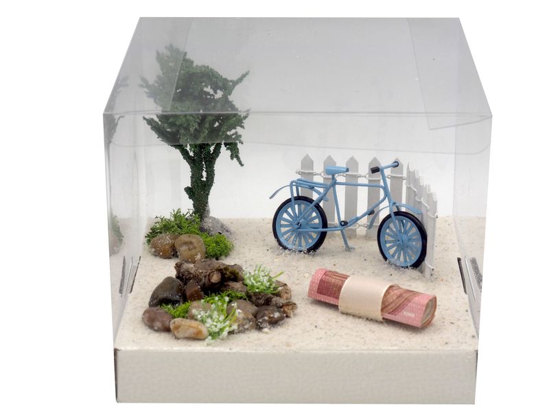 aus drsht fahrrad formen für geldgeschenk