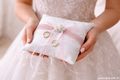 Hochzeit Ringkissen Weiß Rosa Vintage Ehering Kissen Traukissen - Braut Accessoires  2