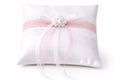 Ringkissen MARINA Vintage Weiß Rosa Hochzeit Braut Traukissen Ringe 1