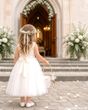 Streukörbchen Hochzeit Creme mit Henkel und Herzen Blumenmädchen Blumenkind  Blumenstreukörbchen Boho 3