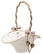 Blumenkörbchen ANNA Hochzeit Vintage Streukörbchen Creme Blumenkind  1