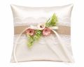 Ringkissen Creme Rosa Hochzeit Spitze Vintage Blumen Traukissen Ringe 1