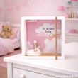 Geldgeschenk Geburt Taufe Mädchen Rosa Storch Personalisiert Baby Party Gutschein Verpackung 2