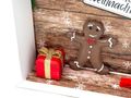 Geldgeschenk Verpackung Weihnachten Geschenk Rot Lebkuchenmann 