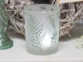 Kerzenglas Windlicht Blätter Grün Sommer Tischdeko Deko 12,5cm Garten Terrasse 5
