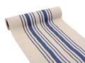 3m Tischläufer Tischband Leinen Baumwolle Streifen Blau Beige Maritim Sommer Garten 2