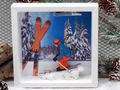 Geldgeschenk Verpackung für Wintersportler, die sich über einen Zuschuss für die neue Skiausrüstung 2