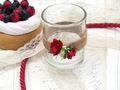 2x Teelichtglas Hochzeit Vintage Rosen Rot Tischdeko Kerzenglas JILL 2
