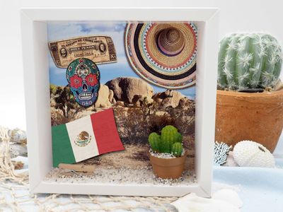 Geldgeschenk Verpackung Mexiko Urlaub Reise Fernreise Geldverpackung Kaktus