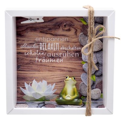 Geldgeschenk Verpackung Wellness Entspannung Massage Yoga Frosch Gutschein Energiefrosch Geschenk