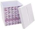 Briefbox Kartenbox MIT NAMEN Kommunion Konfirmation Fische Mauve Rosa Pink Lila 3