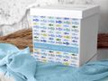 Briefbox - Kartenbox - Geschenkbox mit symbolischen Fisch Design - Tischdeko Kommunion Taufe Geburtstag 2
