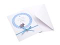 Einladungskarte Taufe Karte Einladung Taufe mit Namen Umschlag Blau Baby Geburt Junge 2