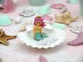 Kleine Meerjungfrau-Figuren für Mädchen Prinzessin Geburtstagstorte Deko Cupcake Topper 4