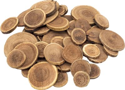 Holzscheiben Rund Natur Holz Basteln Streudeko Tischdeko Herbst Weihnachten 250g