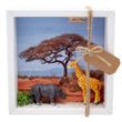 Geldgeschenk Verpackung Afrika Safari Giraffe Nashorn Urlaub Reise Gutschein Geschenk  1