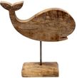 Figur Wal auf Ständer Aufsteller Tischaufsteller Holz Tischdeko Maritime Deko  3