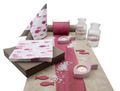 Tischdeko Kommunion Konfirmation Altrosa Mauve Taupe Fisch Tischaufsteller SET 20 Personen 1