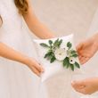 Ringkissen Hochzeit Vintage Creme Weiß Spitze Braut INA 18 x 18cm 3