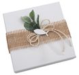 Geldgeschenk Verpackung Personalisiertes Geschenk Kommunion Konfirmation Fisch Weiß Eukalyptus Blätterkranz  4