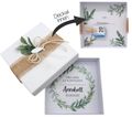 Geldgeschenk Verpackung Personalisiertes Geschenk Kommunion Konfirmation Fisch Weiß Eukalyptus Blätterkranz Mit Name 2