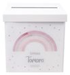 Briefbox Geschenkbox Regenbogen Rosa - personalisiert mit dem Anlass, dem Namen des Kindes & dem Datum des Festes 3