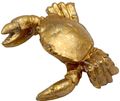 Deko Figur Krabbe Krebs Gold Tischdeko Sommer Maritim 1