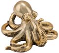 Krake Dekofigur Gold Oktopus Tintenfisch Maritim Deko 1