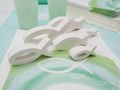 Kommunion Konfirmation Tischdeko Mint Grün Salbei Weiß Fisch SET 20 Personen 2