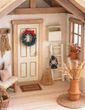 SET Wichtel Puppenhaus Hauseingang mit Türe & Zubehör zum Basteln, Dekorieren und Erweitern bestehender Miniaturwelten 2