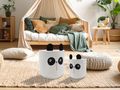 Aufbewahrungskorb Panda Körbe in schwarz weiß Kinderzimmer Geschenkidee Deko 2er Set 3