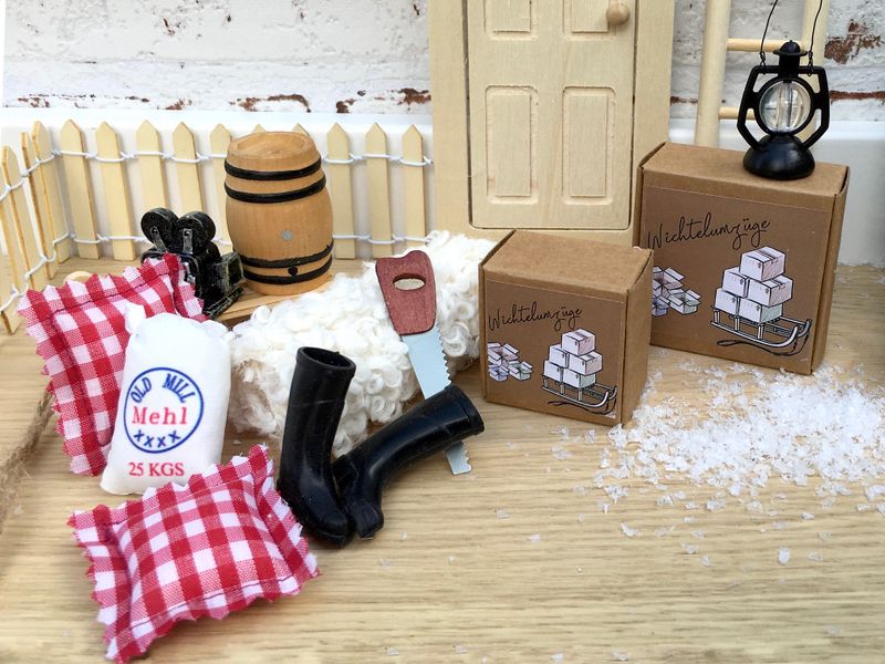 Wichtel Briefkasten Set 11-teilig - Miniatur Deko Für Wichteltür & Puppenhaus