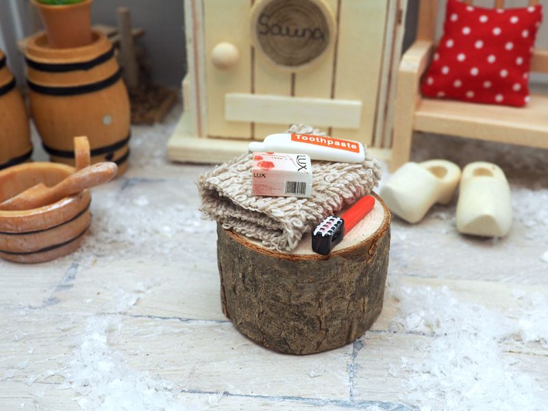 22-teiliges Puppenhaus Badezimmer Set - Miniatur Deko 1:12 Für Wichtelhäuser